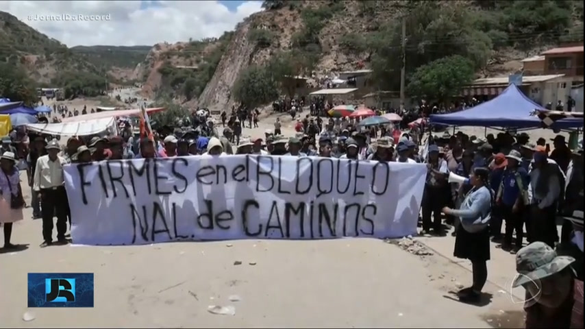 Vídeo: Minuto JR Mundo : Bolívia enfrenta falta de alimentos e combustíveis após bloqueios em rodovias