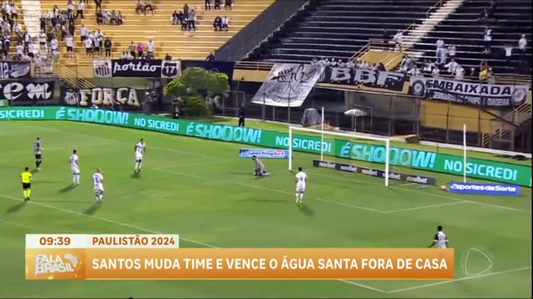 Vídeo: Fala Esporte : Santos vence o Água Santa por 1 a 0 pelo Paulistão