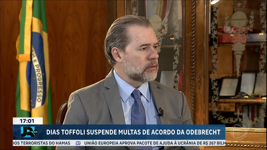 Vídeo: Toffoli suspende o pagamento de acordos de leniência da empreiteira Odebrecht