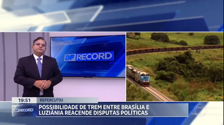 Vídeo: Possibilidade de trem entre Brasília e Luziânia reacende disputas políticas