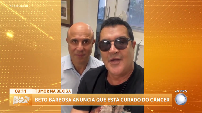 Vídeo: Beto Barbosa revela que está curado do câncer