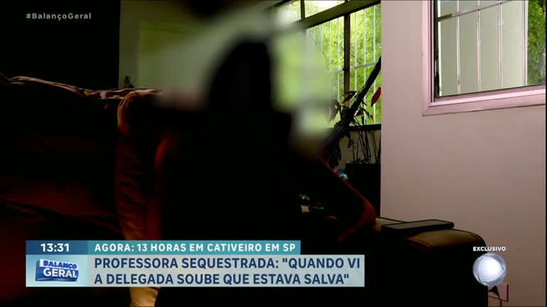 Vídeo: "Quando vi a delegada soube que estava salva", diz professora sequestrada em São Paulo