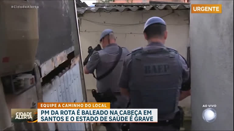 Vídeo: PM da Rota é baleado na cabeça em Santos (SP); polícia fecha o cerco no litoral