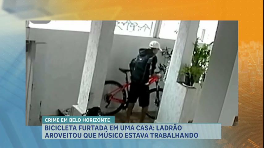Vídeo: Bicicleta de R$ 2.000 é furtada após suspeito encontrar portão de casa aberto em BH