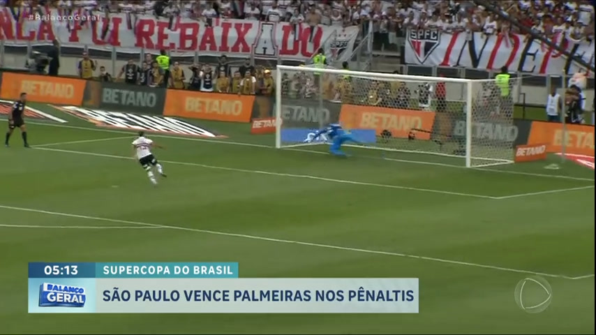 Vídeo: São Paulo vence Palmeiras e fatura a Supercopa do Brasil