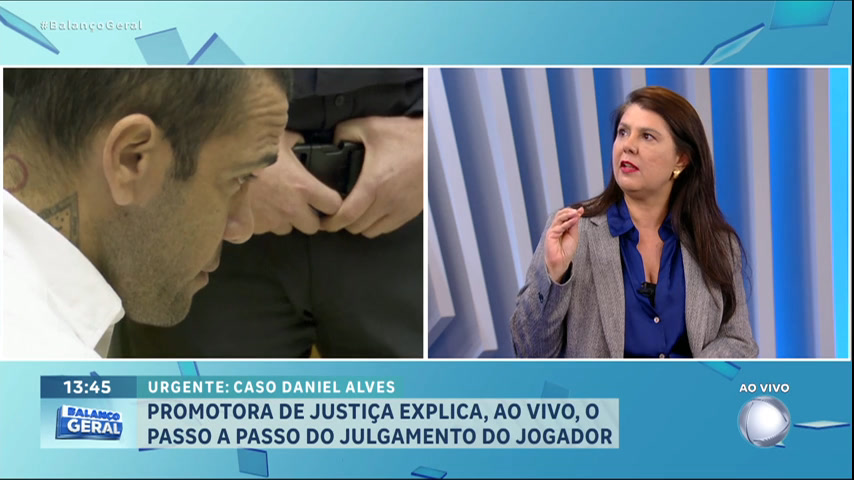 Vídeo: Promotora de Justiça dá detalhes do caso Daniel Alves no Balanço Geral