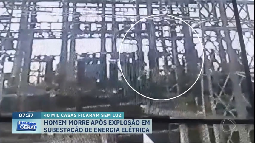 Vídeo: Homem morre após explosão em subestação de energia