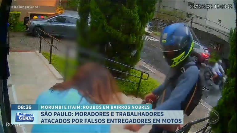 Vídeo: Moradores e trabalhadores são atacados por falsos entregadores em bairros nobres de SP