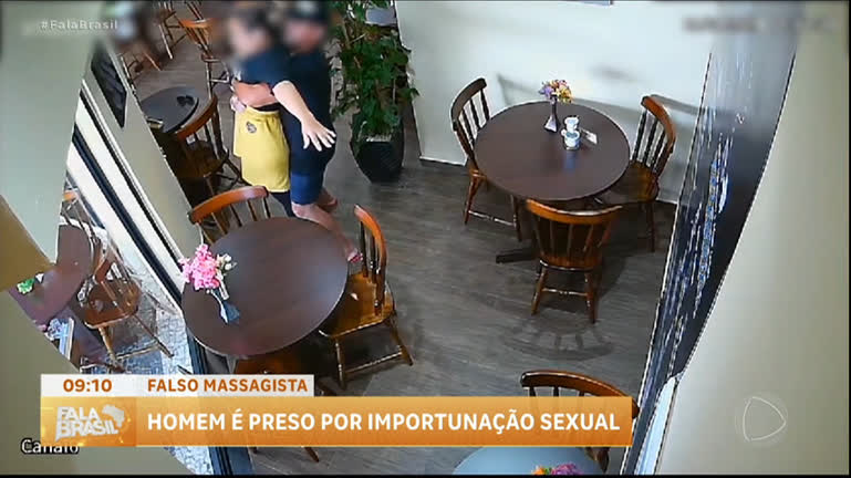 Vídeo: Falso massagista é preso após passar a mão nas partes íntimas de mulheres em Peruíbe (SP)