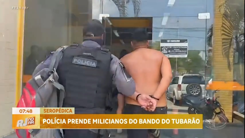 Vídeo: Policia prende milicianos do grupo do 'Tubarão' na Baixada Fluminense
