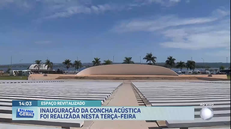 Vídeo: Concha Acústica é inaugurada após passar por revitalização