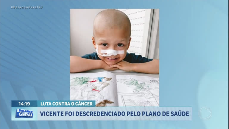 Vídeo: RJ: Familiares afirmam que plano de saúde descredenciou menino, de 5 anos, com câncer