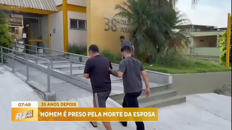 Vídeo: Polícia prende homem que matou a esposa há 35 anos na zona oeste do Rio