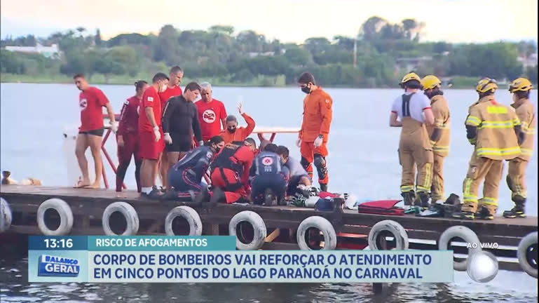 Vídeo: Bombeiros vão reforçar atendimento no Lago Paranoá durante Carnaval