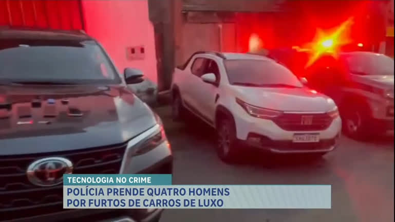 Vídeo: Polícia prende suspeitos de participação em furtos de carros de luxo em Vespasiano (MG)