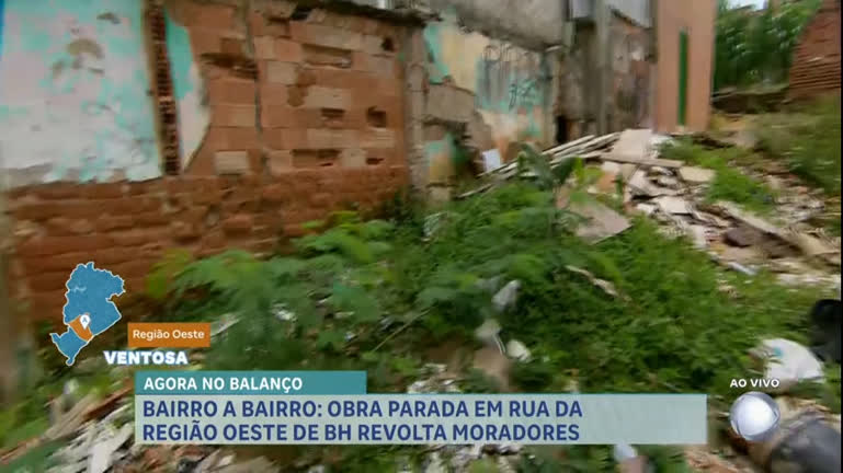 Vídeo: Bairro a Bairro: obra parada revolta moradores em Belo Horizonte