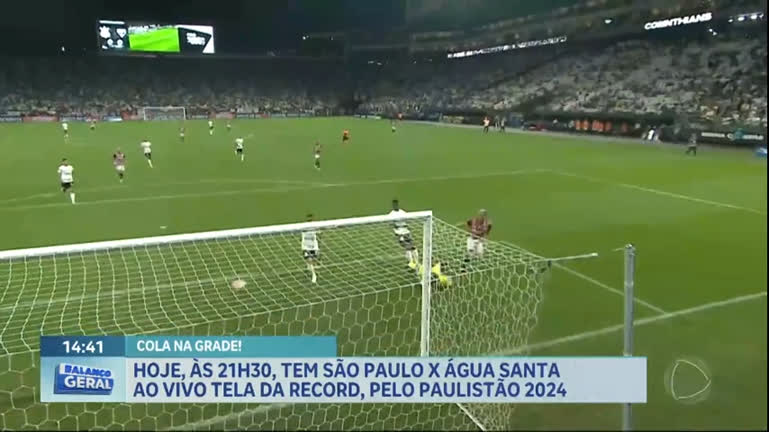 Vídeo: RECORD transmite ao vivo São Paulo X Água Santa pelo Paulistão 2024