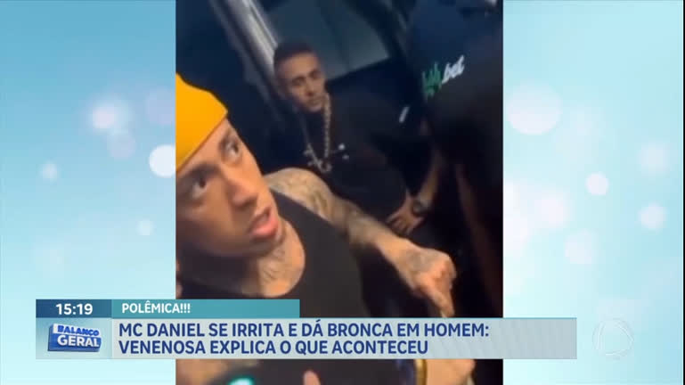 Vídeo: MC Daniel dá bronca em homem que estava bebendo na frente de crianças