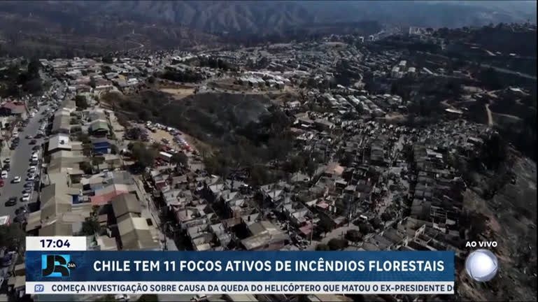 Vídeo: Número de focos ativos de incêndios florestais no Chile sobe para 11