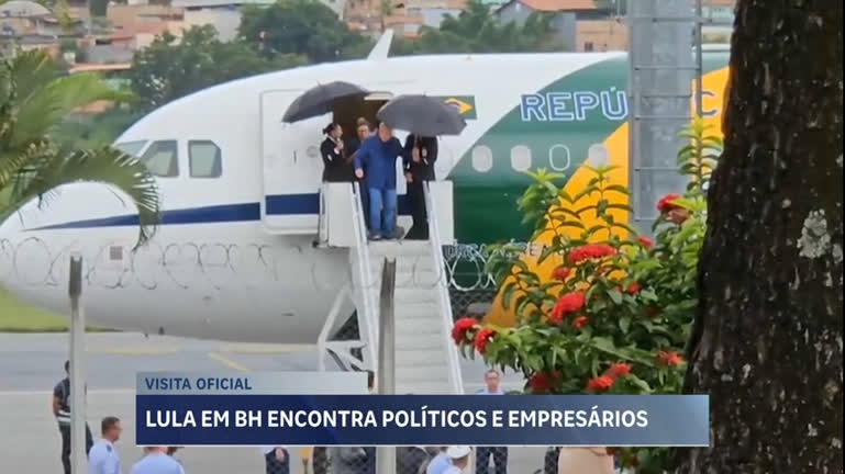 Vídeo: Presidente Lula (PT) está em Belo Horizonte para visita oficial e evento com empresários