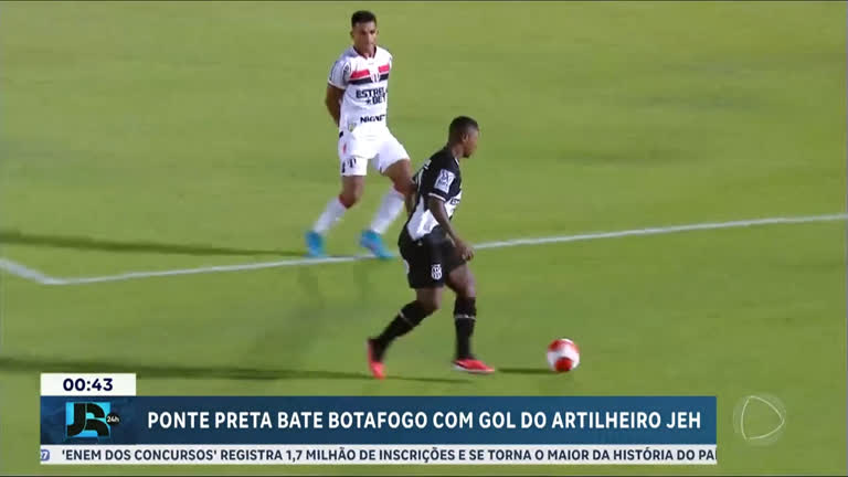 Vídeo: Ponte Preta vence Botafogo-SP com gol do artilheiro Jeh