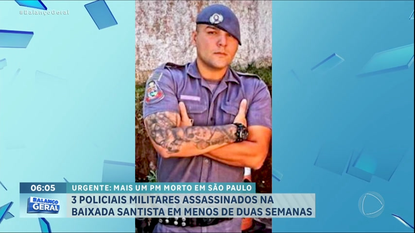 Vídeo: Baixada Santista registra o terceiro policial morto em menos de duas semanas