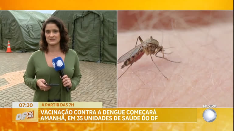 Vídeo: DF inicia vacinação contra a dengue nesta sexta-feira (9)