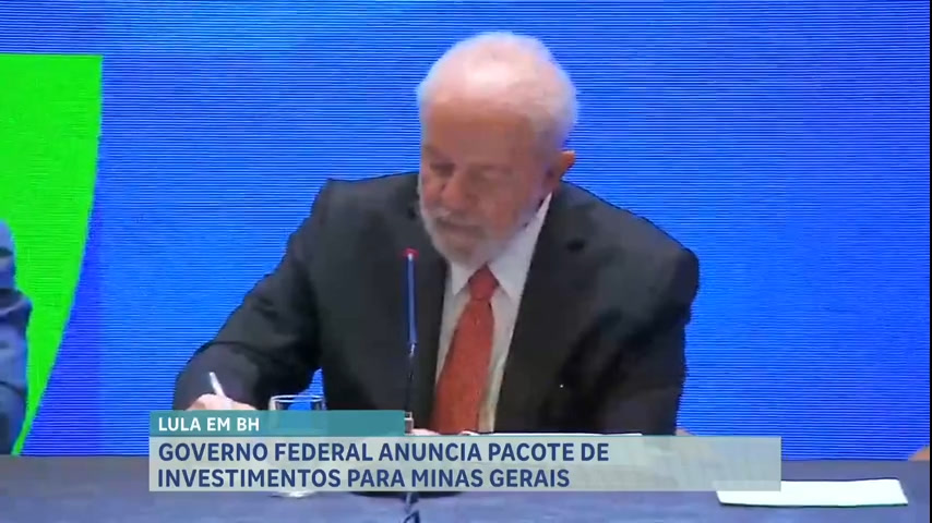 Vídeo: Presidente Lula (PT) participa de evento e anuncia investimentos para MG