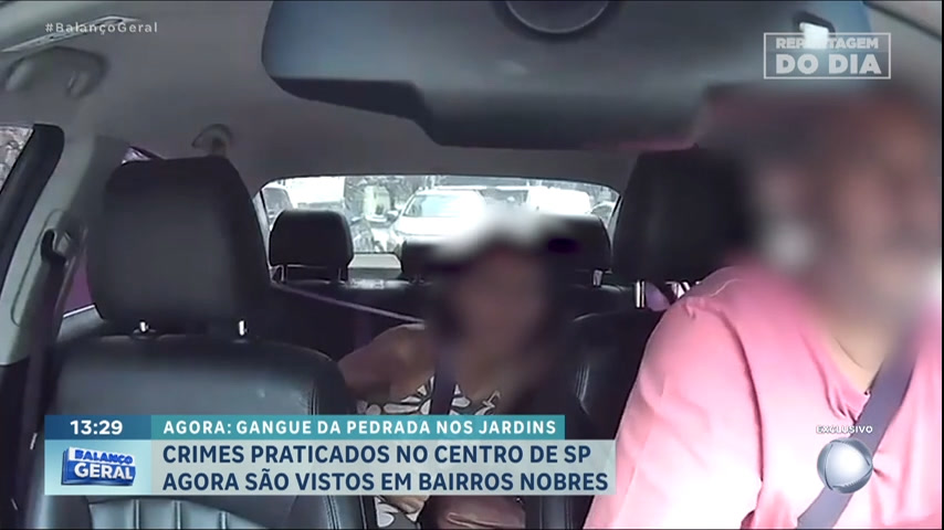 Vídeo: Reportagem do Dia : Criminoso armado tenta quebrar janela de carro para roubar celular em bairro nobre de SP