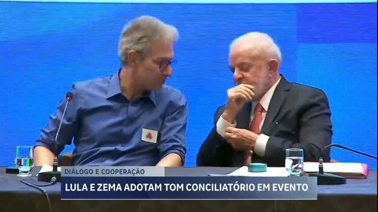 Vídeo: Veja os destaques do encontro entre Lula e Zema durante evento em BH