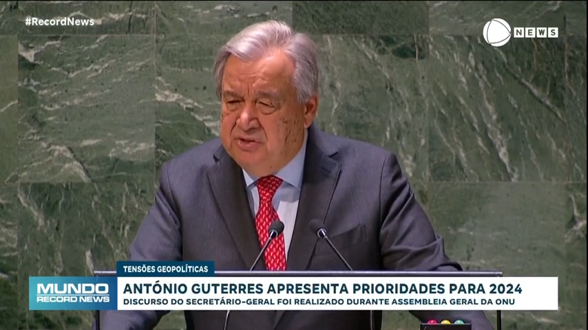 Vídeo: 'Mundo entrou na era do caos', diz António Guterres, secretário-geral da ONU