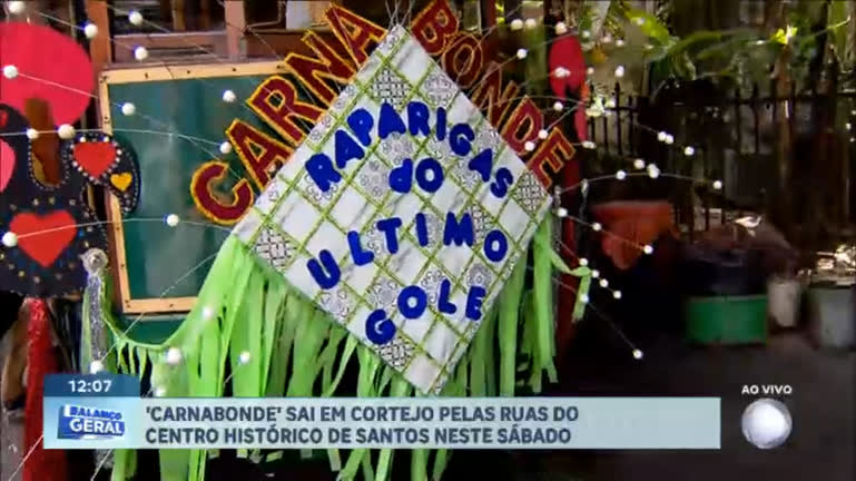 Vídeo: Centro Histórico de Santos recebe o CARNABONDE