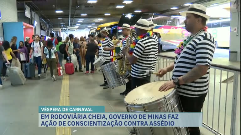 Vídeo: Rodoviária de BH prevê aumento de 5% no fluxo de pessoas na véspera de Carnaval