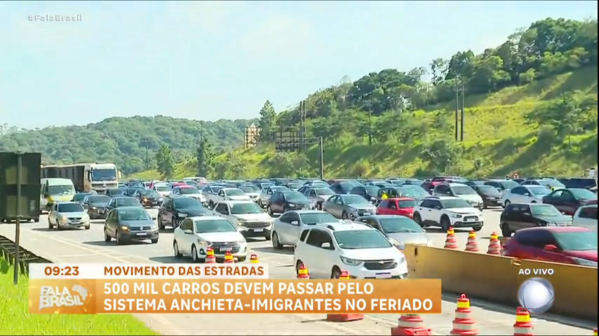 Vídeo: Mais de 500 mil veículos devem seguir para o litoral paulista no Carnaval