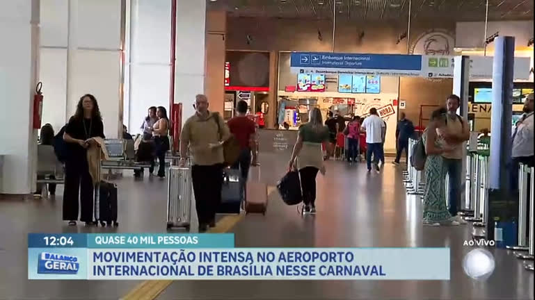 Vídeo: Confira o movimento no Aeroporto internacional de Brasília no feriado de Carnaval