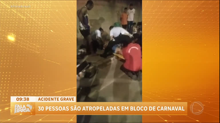 Vídeo: Cerca de 30 pessoas são atropeladas durante festa de Carnaval em Minas Gerais