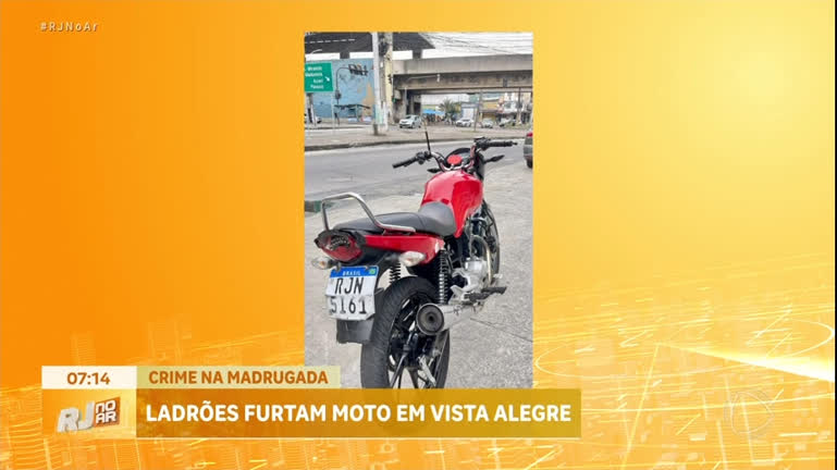 Vídeo: Polícia investiga furto de moto no Rio; proprietário é vítima de golpe ao tentar regatar veículo