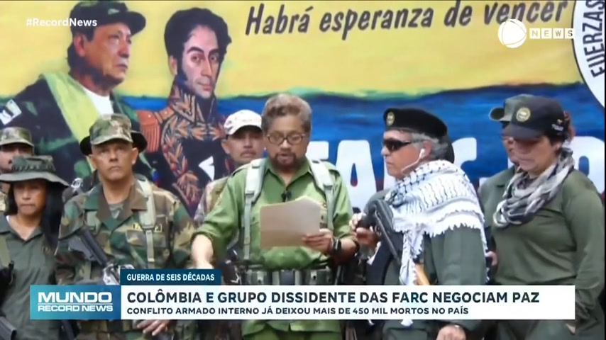 Vídeo: Governo da Colômbia negocia acordo de paz com guerrilheiros de facção dissidente das Farc