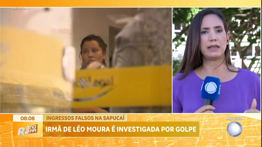 Vídeo: Polícia do Rio investiga irmã de Léo Moura por venda de ingressos falsos para camarote da Sapucaí