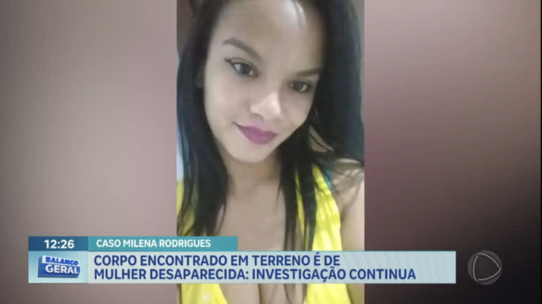 Vídeo: Corpo encontrado em terreno é de Millena Rodrigues; investigação continua
