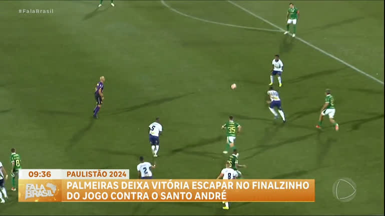 Vídeo: Fala Esporte : Palmeiras sofre empate no fim do jogo com o Santo André