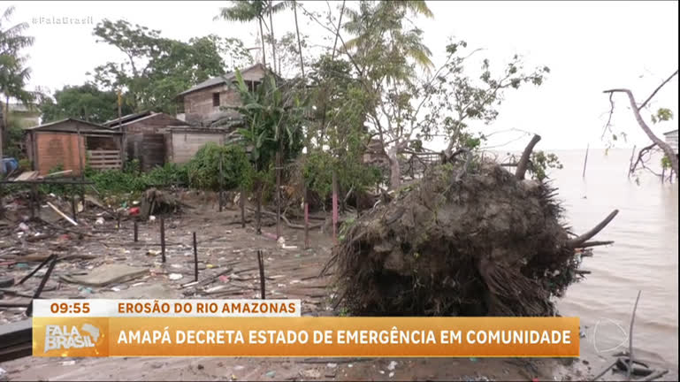 Vídeo: Governo do Amapá decreta emergência por causa de erosão