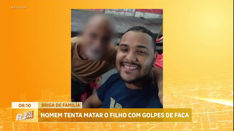 Vídeo: Jovem é esfaqueado pelo próprio pai durante briga em comunidade do Rio