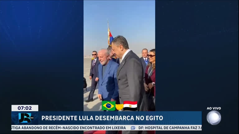 Vídeo: Presidente Lula chega ao Egito para discutir guerra no Oriente Médio e assinar acordos bilaterais