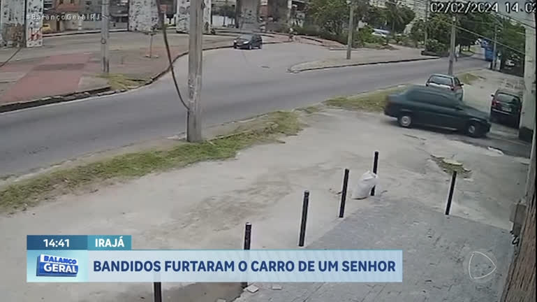 Vídeo: Idoso teve carro furtado pela segunda vez na zona norte do Rio