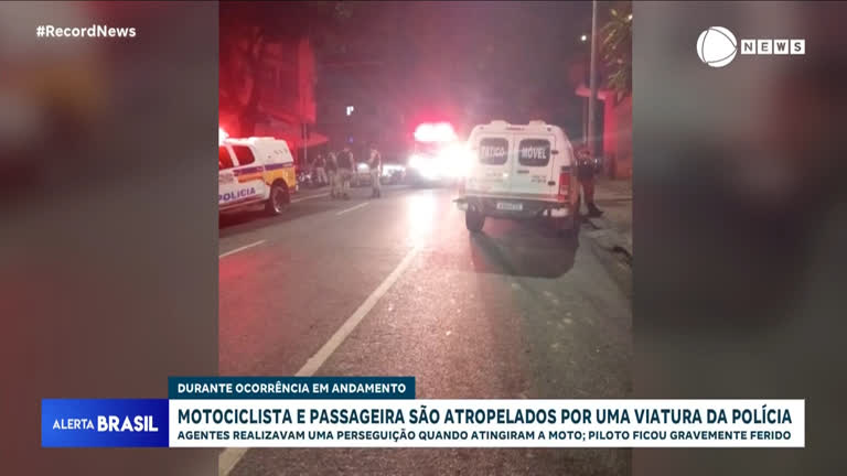Vídeo: Motociclista atingido por viatura em Belo Horizonte pode ter que amputar a perna