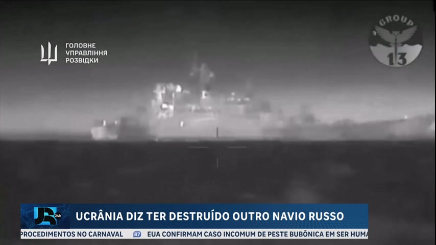 Vídeo: Ucrânia diz ter atacado navio russo no Mar Negro