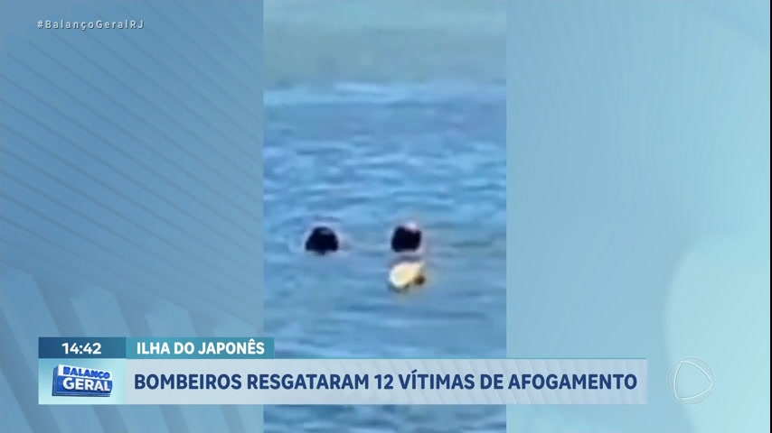 Vídeo: Bombeiros resgatam 12 vítimas de afogamento em mar de Cabo Frio (RJ)