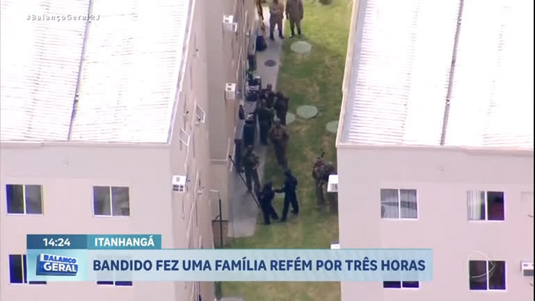 Vídeo: Criminoso invade apartamento e faz família refém por três horas na zona oeste do Rio