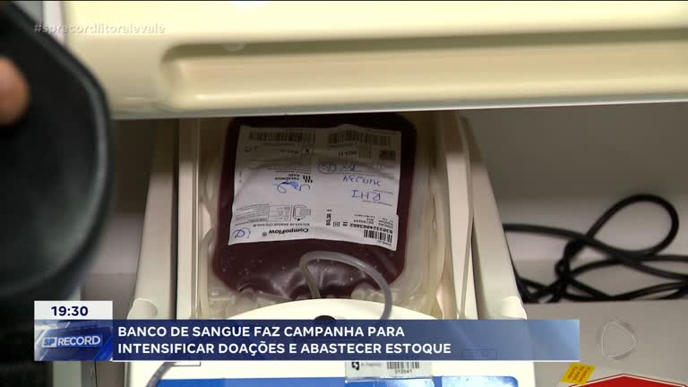 Vídeo: Banco de sangue faz campanha para intensificar estoque